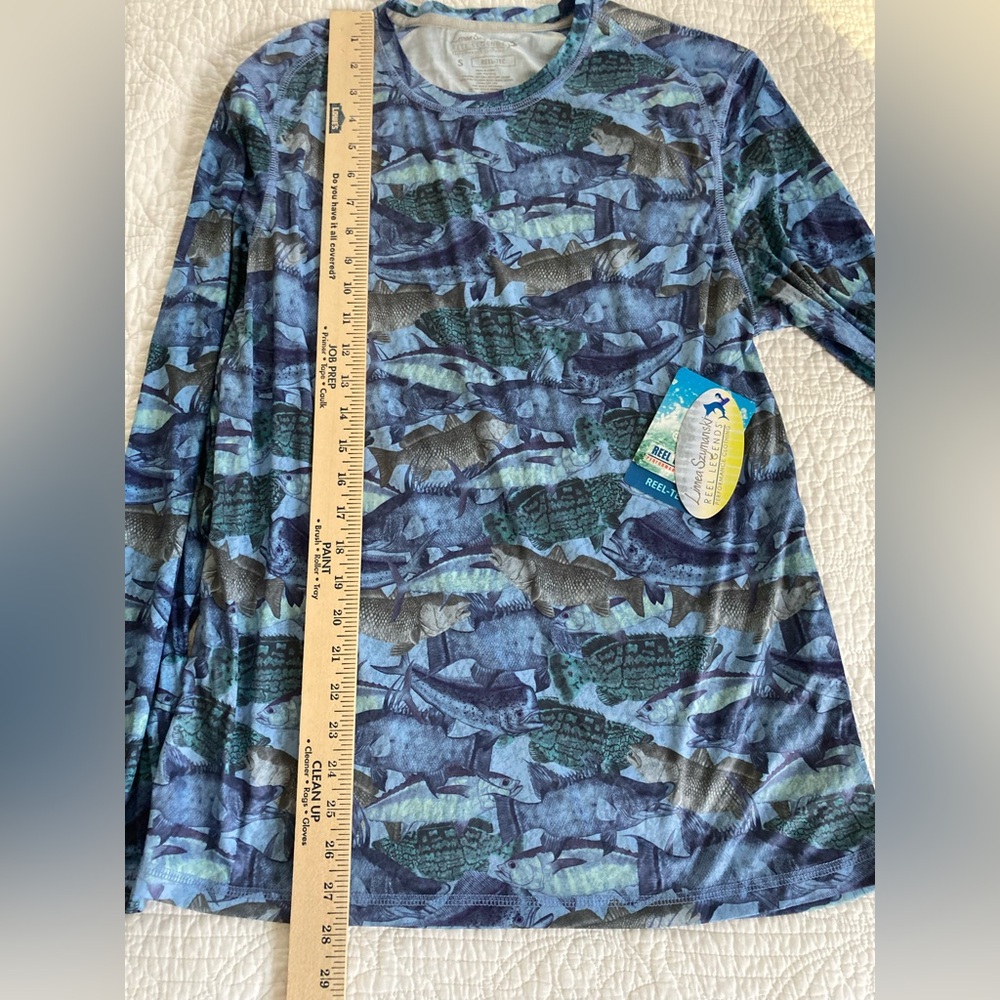 Men’s Small Swim/Fishing/Boating Long Sleeve Performance Sun Protection Shirt - Picture 4 of 8